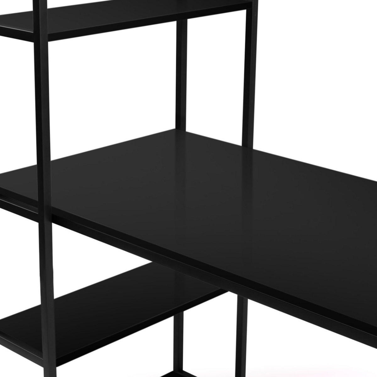 ID MARKET Bureau bibliothèque DELSON noir design industriel