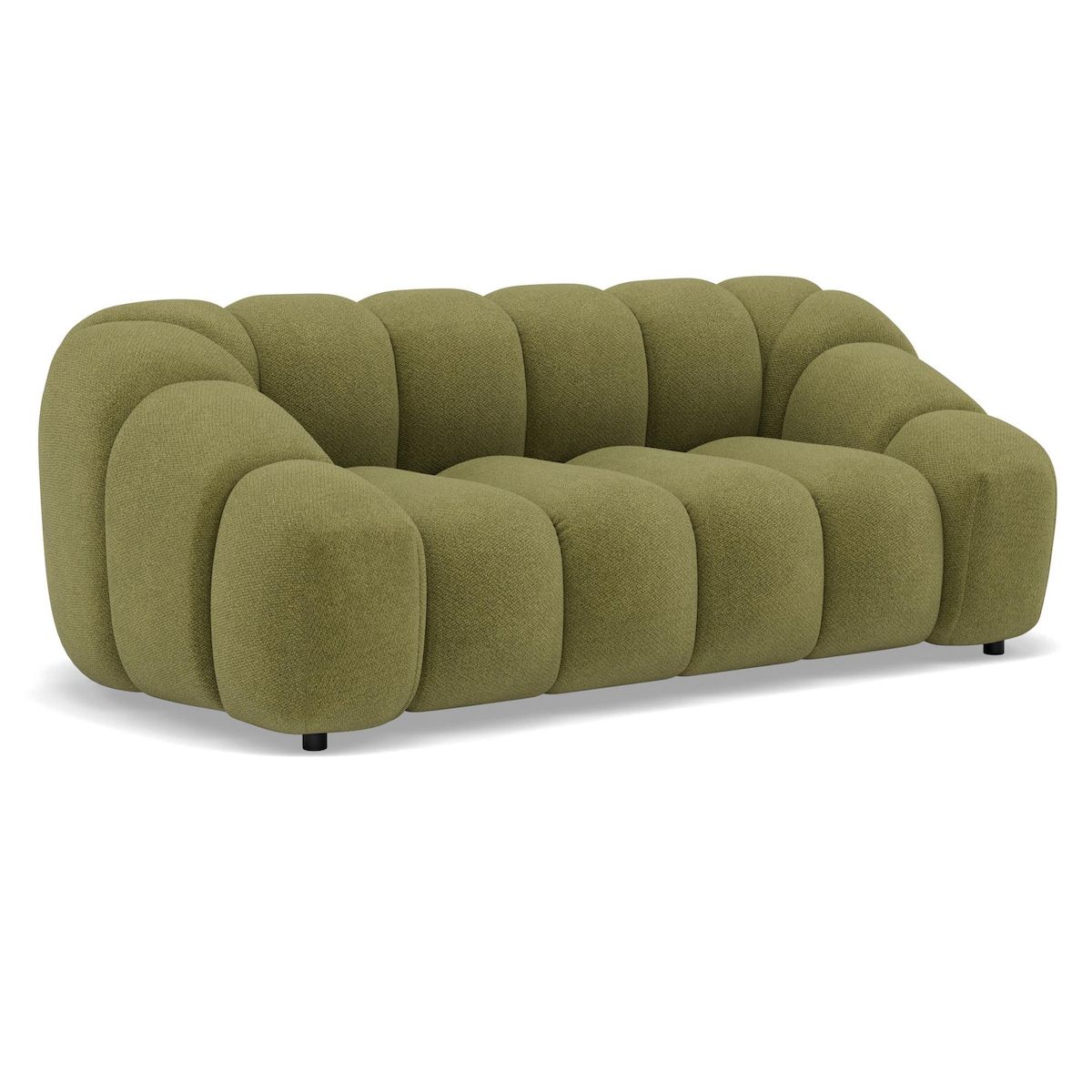 LISA DESIGN Ava - canapé 3 places en velours texturé