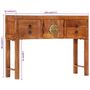 Voir la diapositive 6 : VIDAXL Table console 120x32x80 cm bois massif d'acacia