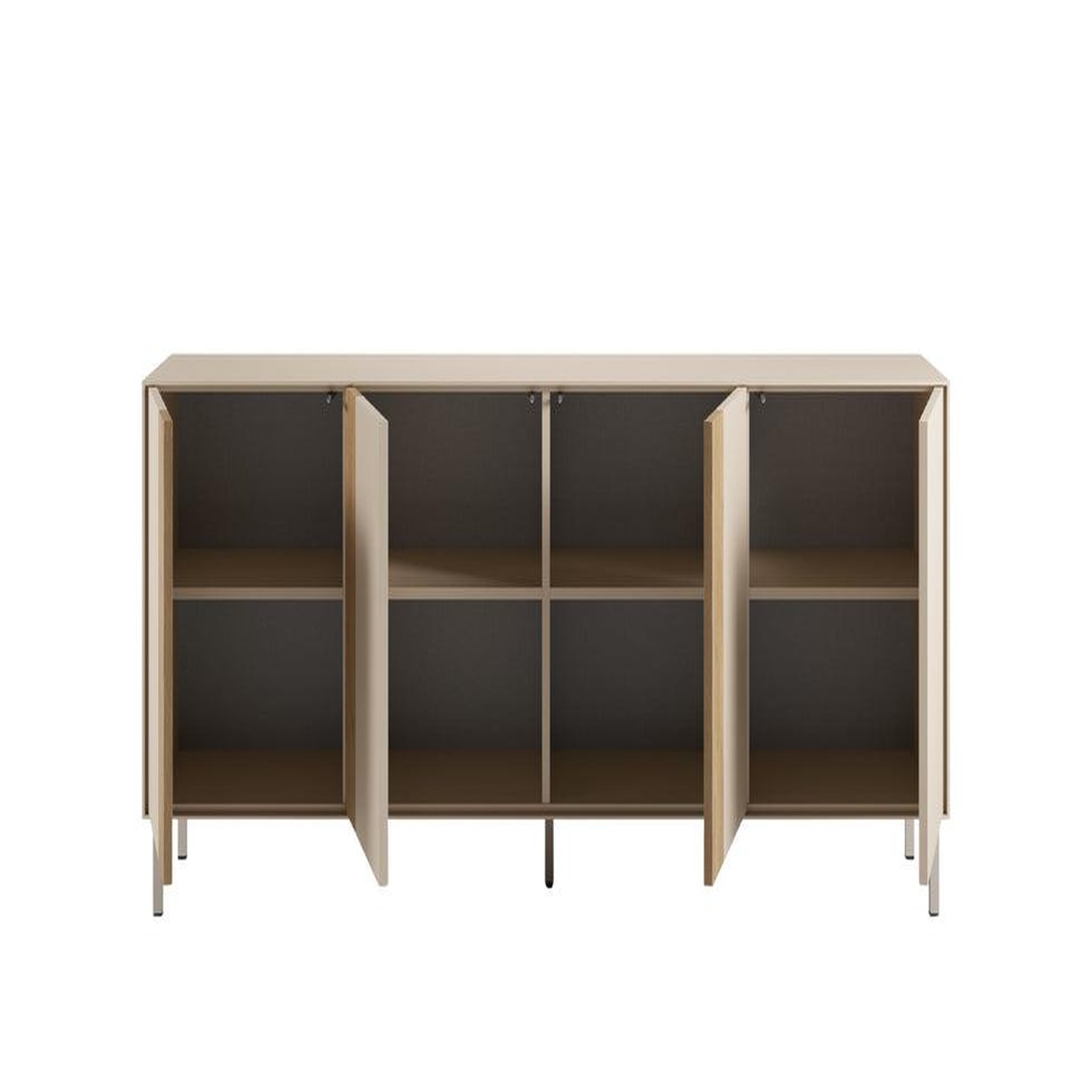 Voir la diapositive 5 : CASANOVA PARIS ELDIO - Buffet 180cm en mélamine Beige