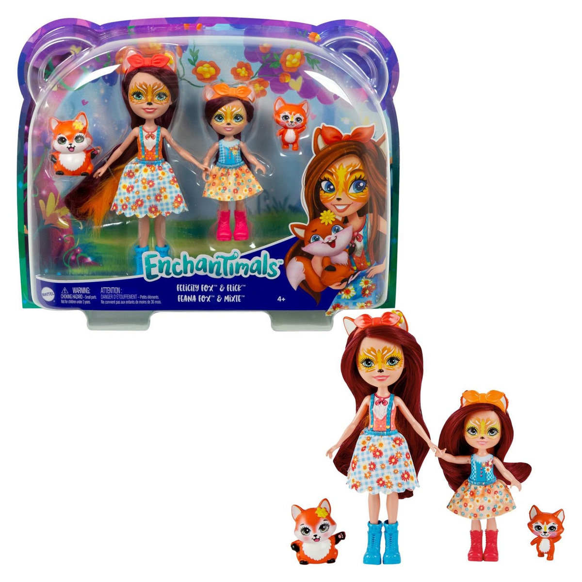 Enchantimals Mini-poupée Enchantimals - Felicity renard et Petite s&oelig;ur