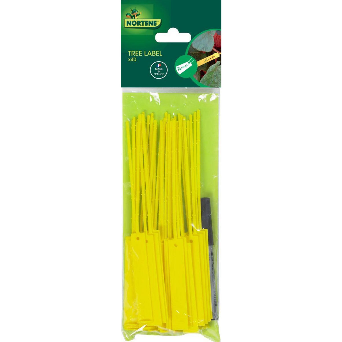 Nortene 40 étiquettes à suspendre + feutre  Tree Label