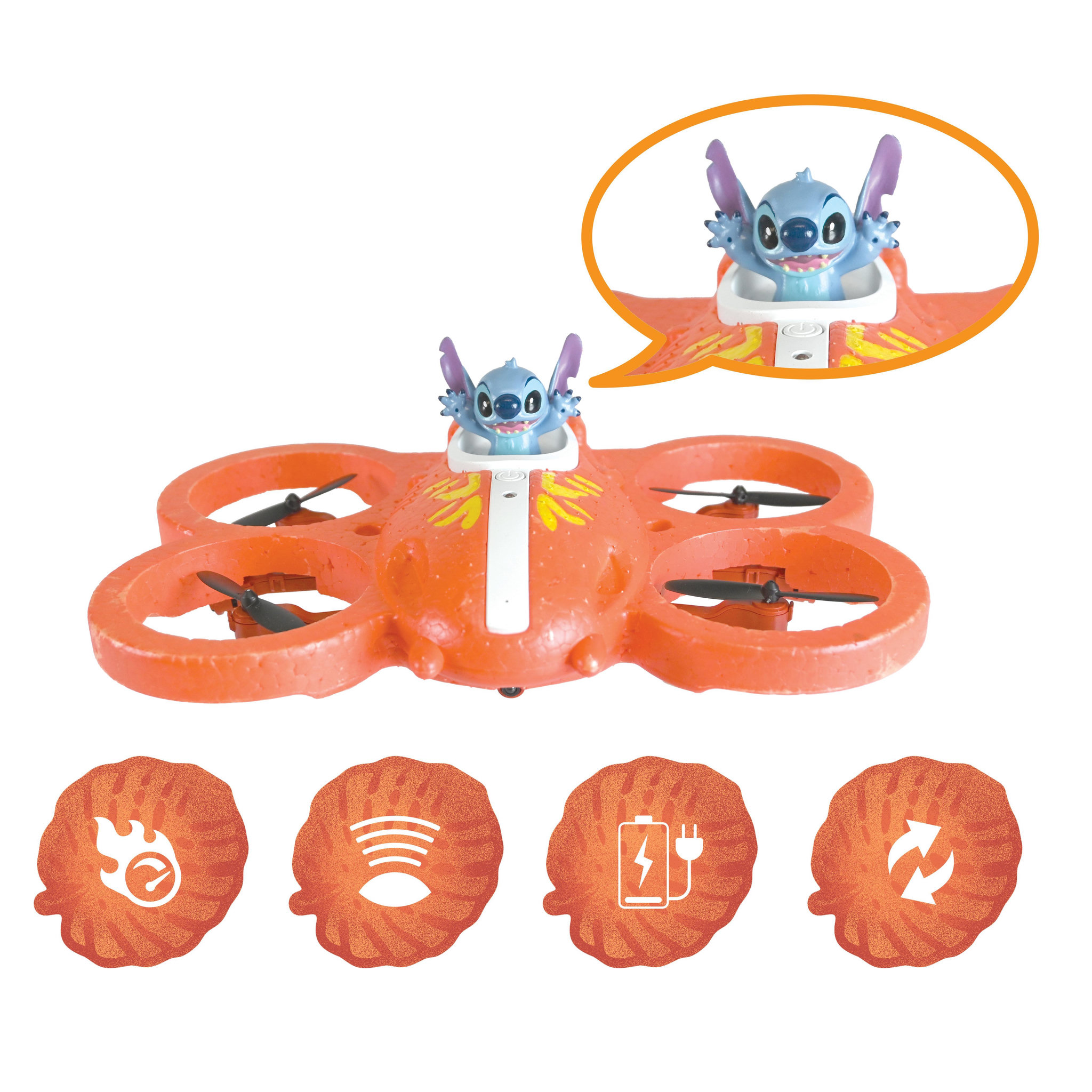 Voir la diapositive 3 : Lexibook RC Flying Stitch Volant Télécommandé
