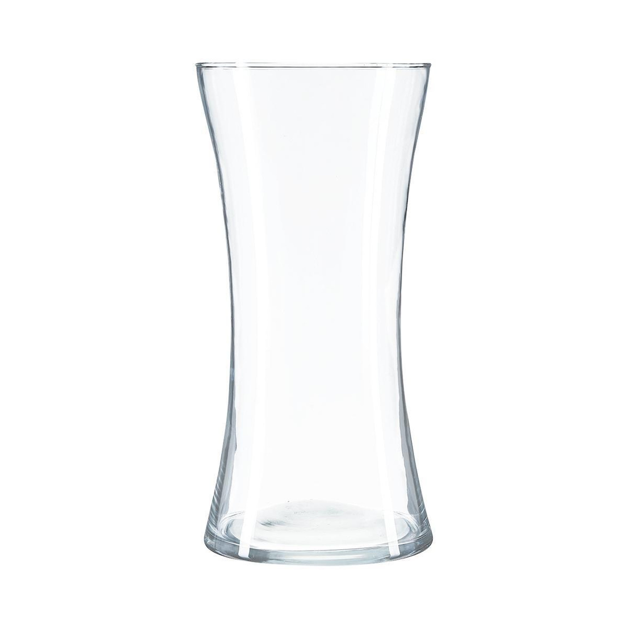 ATMOSPHERA Vase cintré en verre  laika  30cm transparent