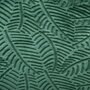 ATMOSPHERA Couverture unie ultra douce en polyester motifs feuilles effet 3D