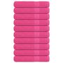 Voir la diapositive 1 : VIDAXL Serviettes 10 pcs rose 100x200 cm 360 g m² 100% coton