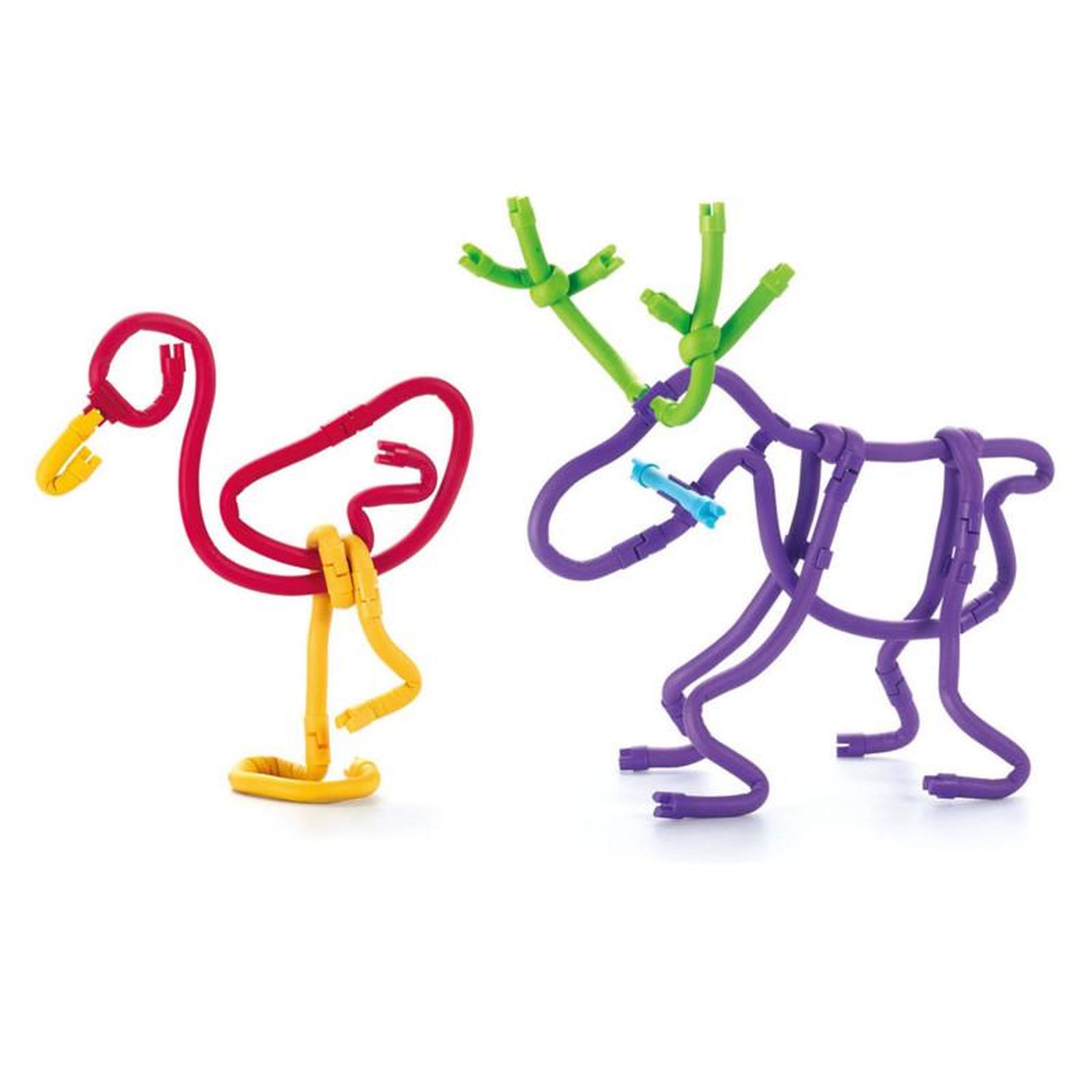 Voir la diapositive 2 : CLICS Clics - Spaghetteez 3D Art Flexible Building Sticks, 70pcs. 101001