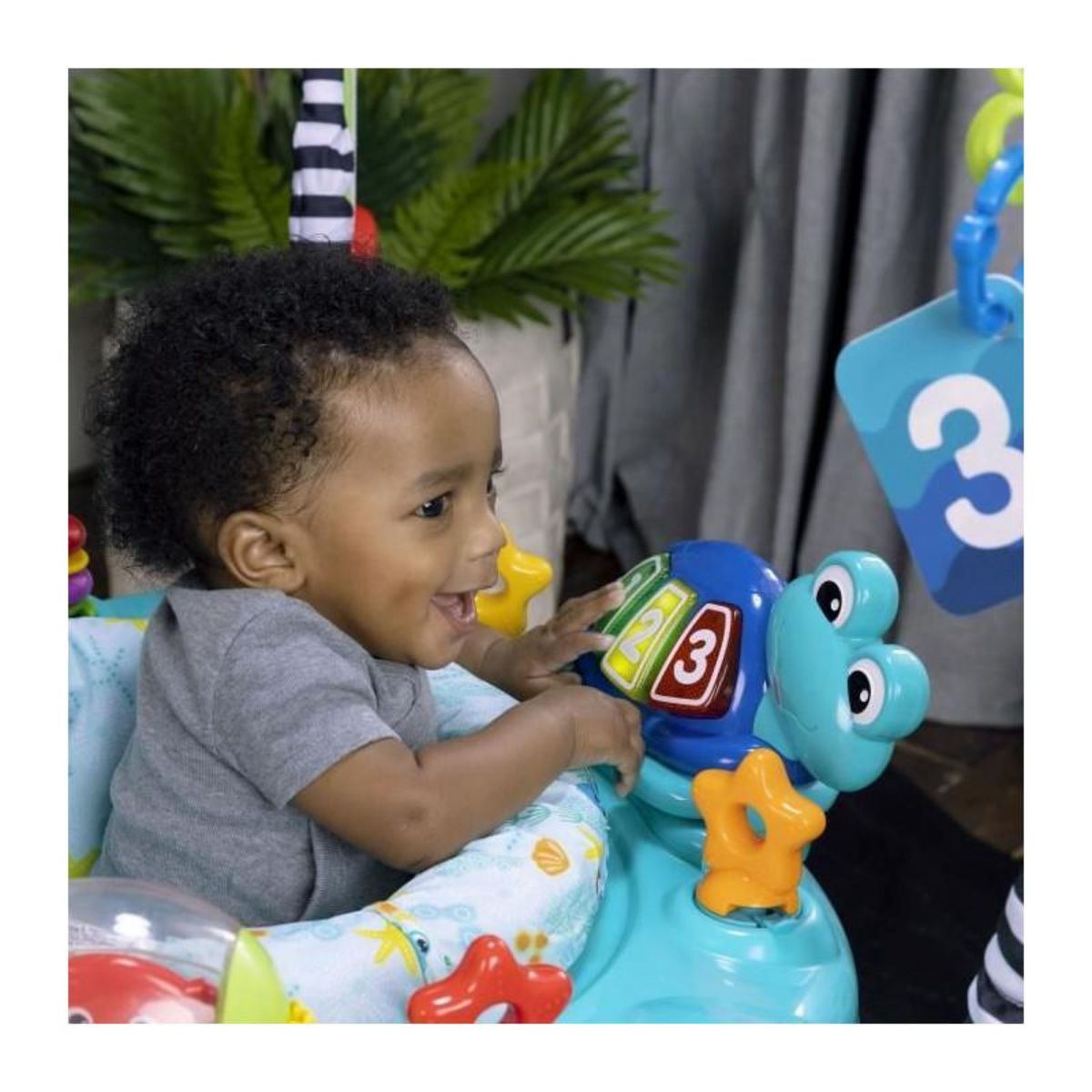 BABY EINSTEIN BABY EINSTEIN Ocean Explorers Curiosity Cove aire d'éveil éducative 2 en 1 et jouet au sol, poids maximum 11kg, des 6 mois