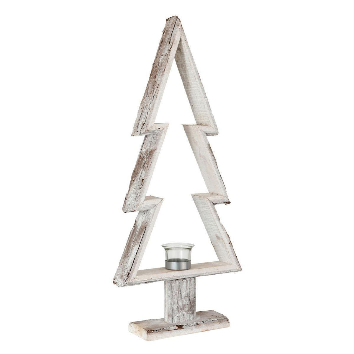 Paris Prix Photophore en Bois  Sapin de Noël  60cm Naturel