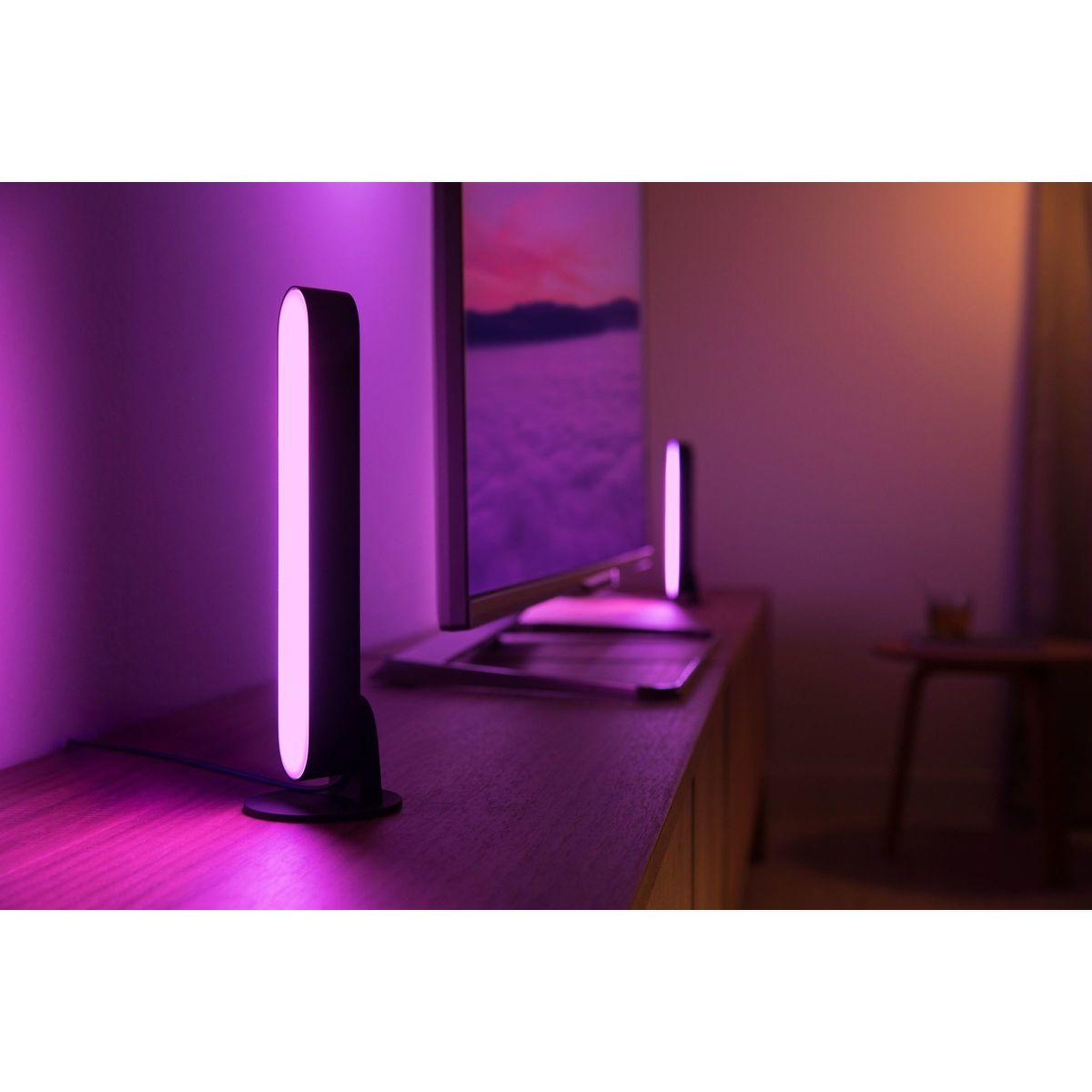 Voir la diapositive 3 : Philips Lampe connectée HUE W&C Play x1 avec alim. Noir