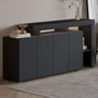 Voir la diapositive 3 : Habitat et Jardin Buffet en bois  Beliz  - 170 x 35 x 80 cm - Anthracite