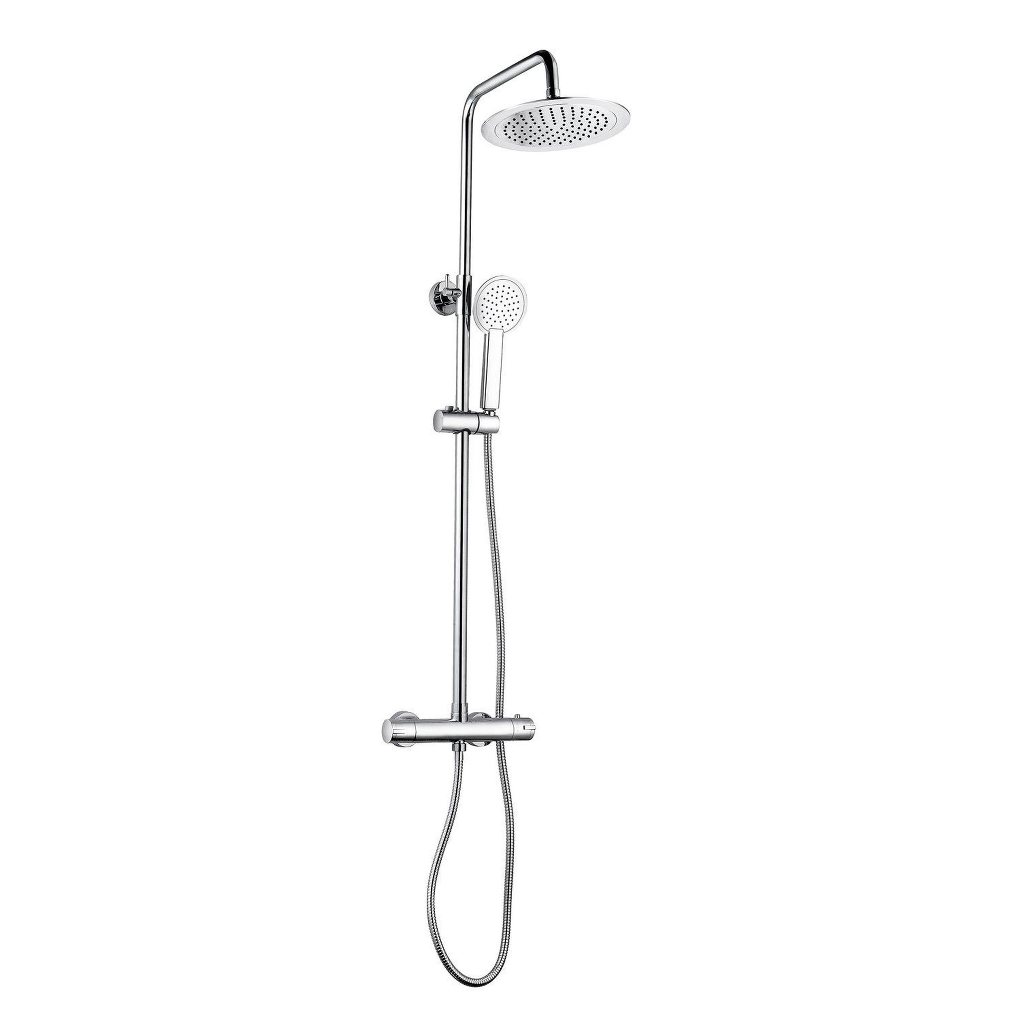 ALLIBERT Colonne de douche design rond Rondi - Chromé brillant