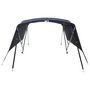 Voir la diapositive 4 : VIDAXL Toit bimini a 4 arceaux parois laterales 243x(185-198)x137 cm