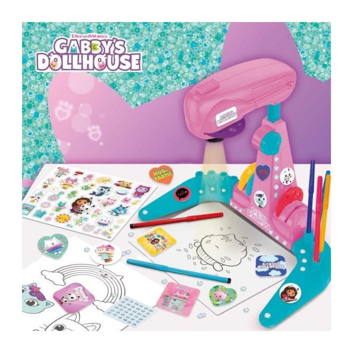 LISCIANI GIOCHI Projecteur de dessins - LISCIANIGIOCHI - Gabby et la maison magique - Accessoires Inclus, Modeles