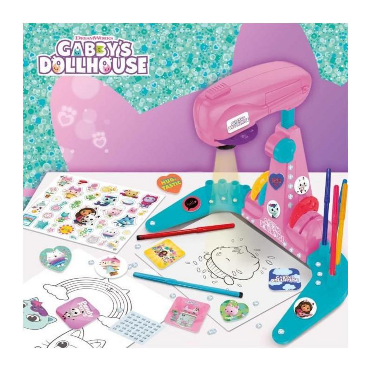 LISCIANI GIOCHI Projecteur de dessins - LISCIANIGIOCHI - Gabby et la maison magique - Accessoires Inclus, Modeles