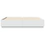 Voir la diapositive 4 : VIDAXL Cadre de lit sans matelas blanc 180x200 cm