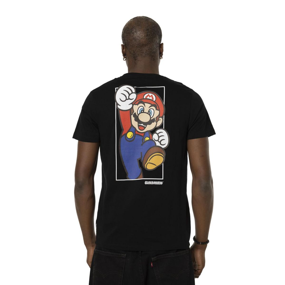 CAPSLAB T-shirt en coton homme regular fit avec print Super Mario Bross