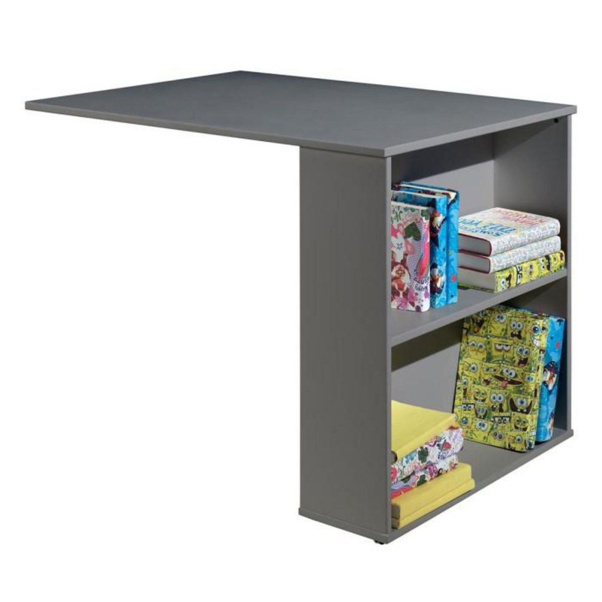 Paris Prix Bureau de Lit Enfant Surélevé  Pino  94cm Gris