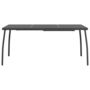 Voir la diapositive 3 : VIDAXL Table de jardin anthracite 165x80x72 cm Treillis d'acier