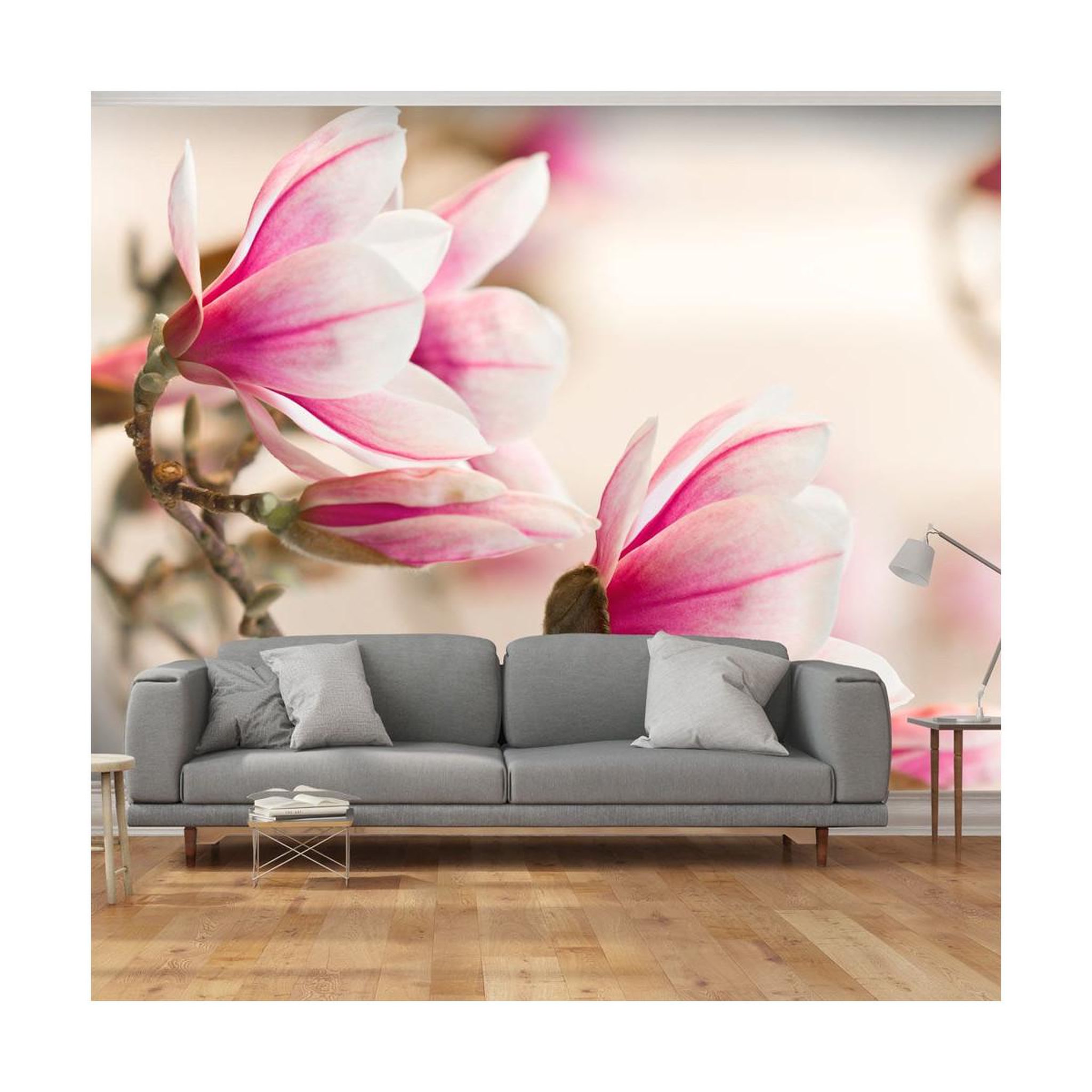 Paris Prix Papier peint  branch of magnolia tree. Coloris disponibles : Multicolore