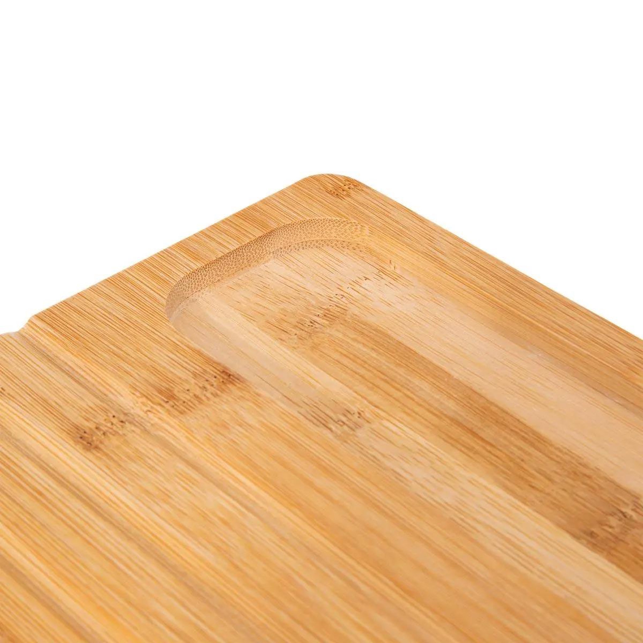 Voir la diapositive 4 : FIVE Planche à découper pain  bambou  40cm naturel