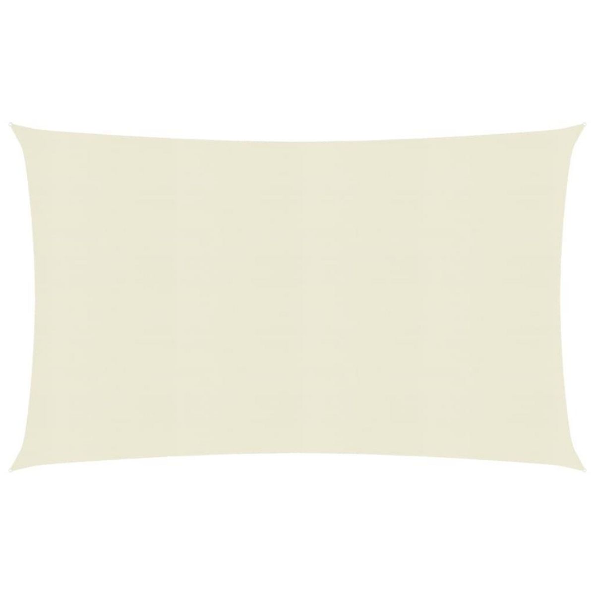VIDAXL Voile d'ombrage 160 g/m^2 Creme 6x7 m PEHD