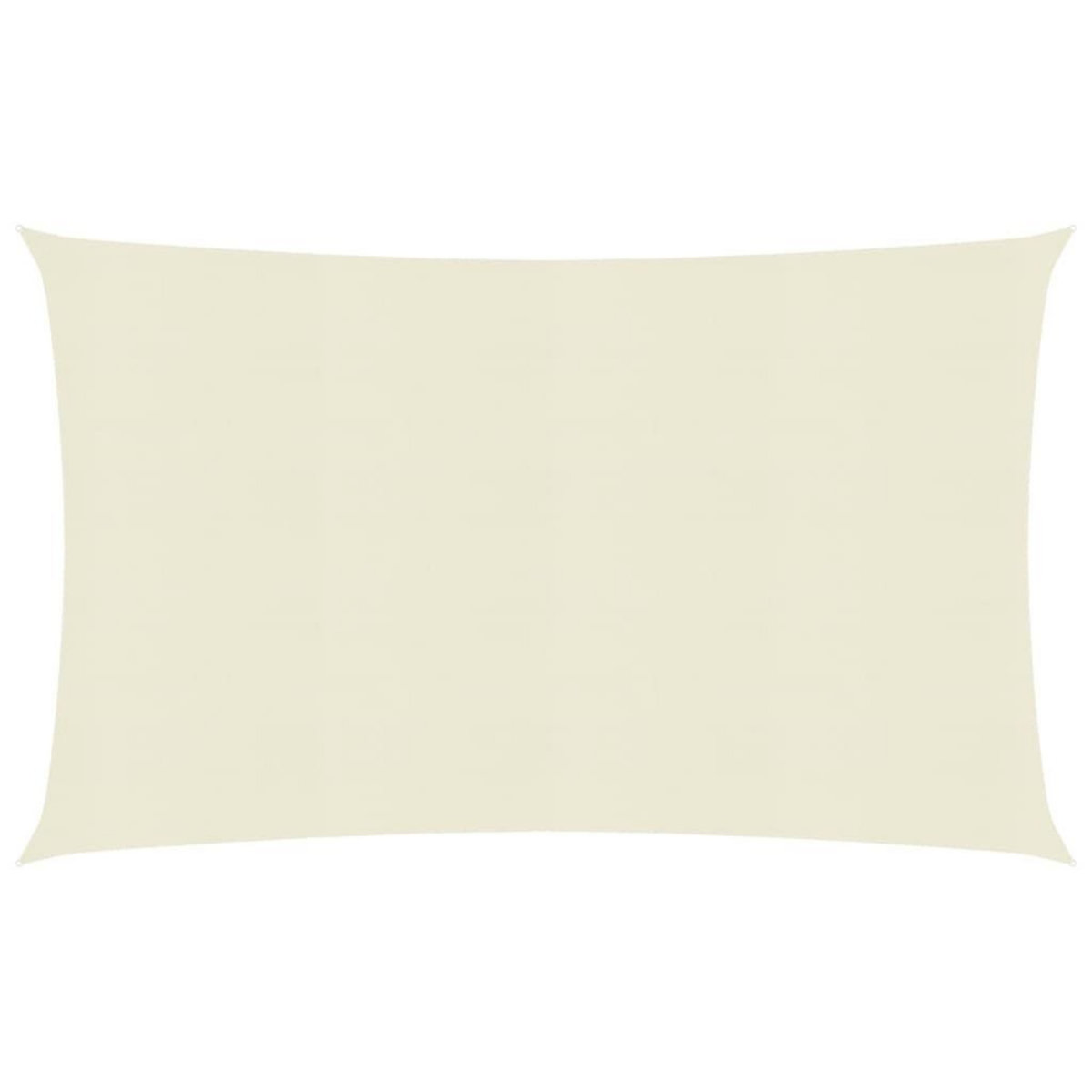 VIDAXL Voile d'ombrage 160 g/m^2 Creme 6x7 m PEHD