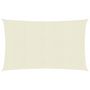 Voir la diapositive 2 : VIDAXL Voile d'ombrage 160 g/m^2 Creme 6x7 m PEHD