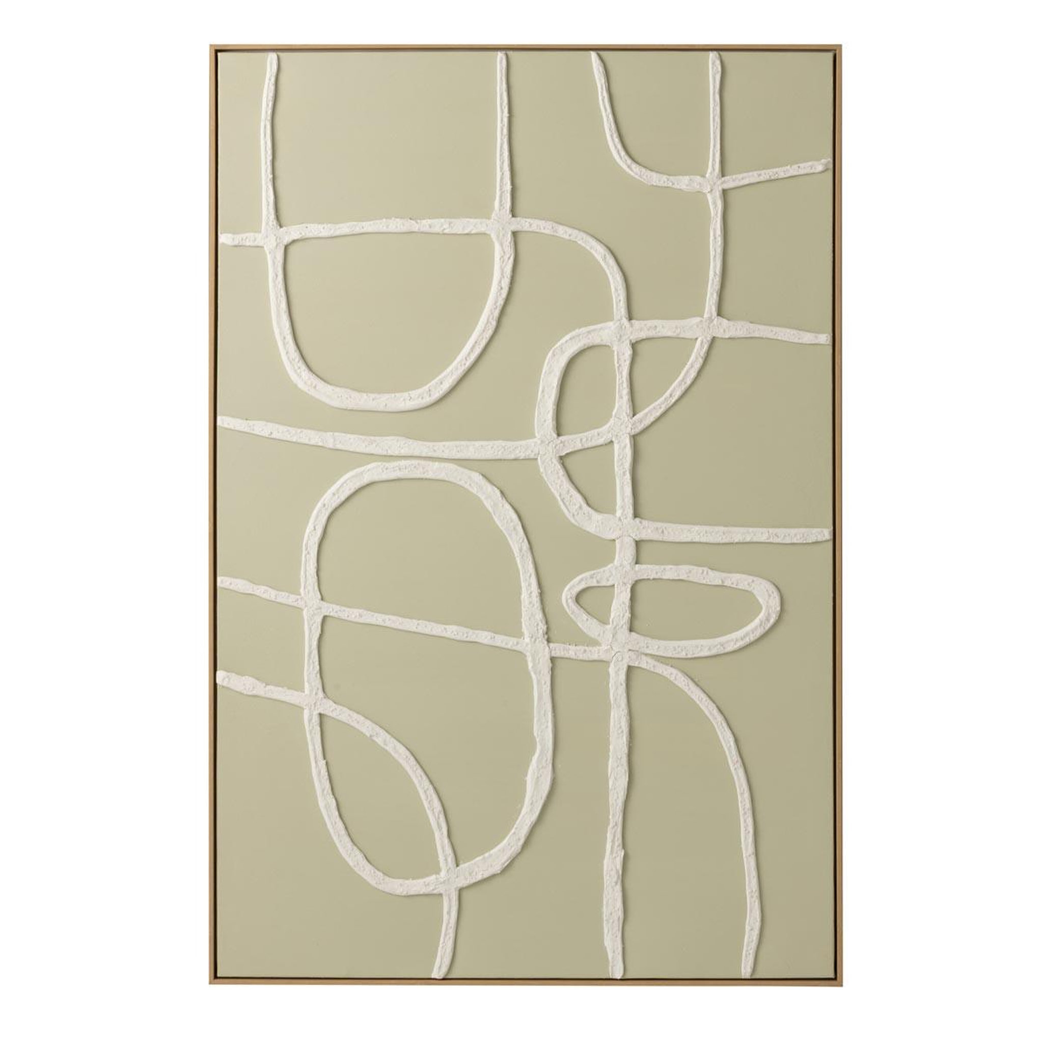 J-LINE Tableau déco  abstract  82x122cm vert clair