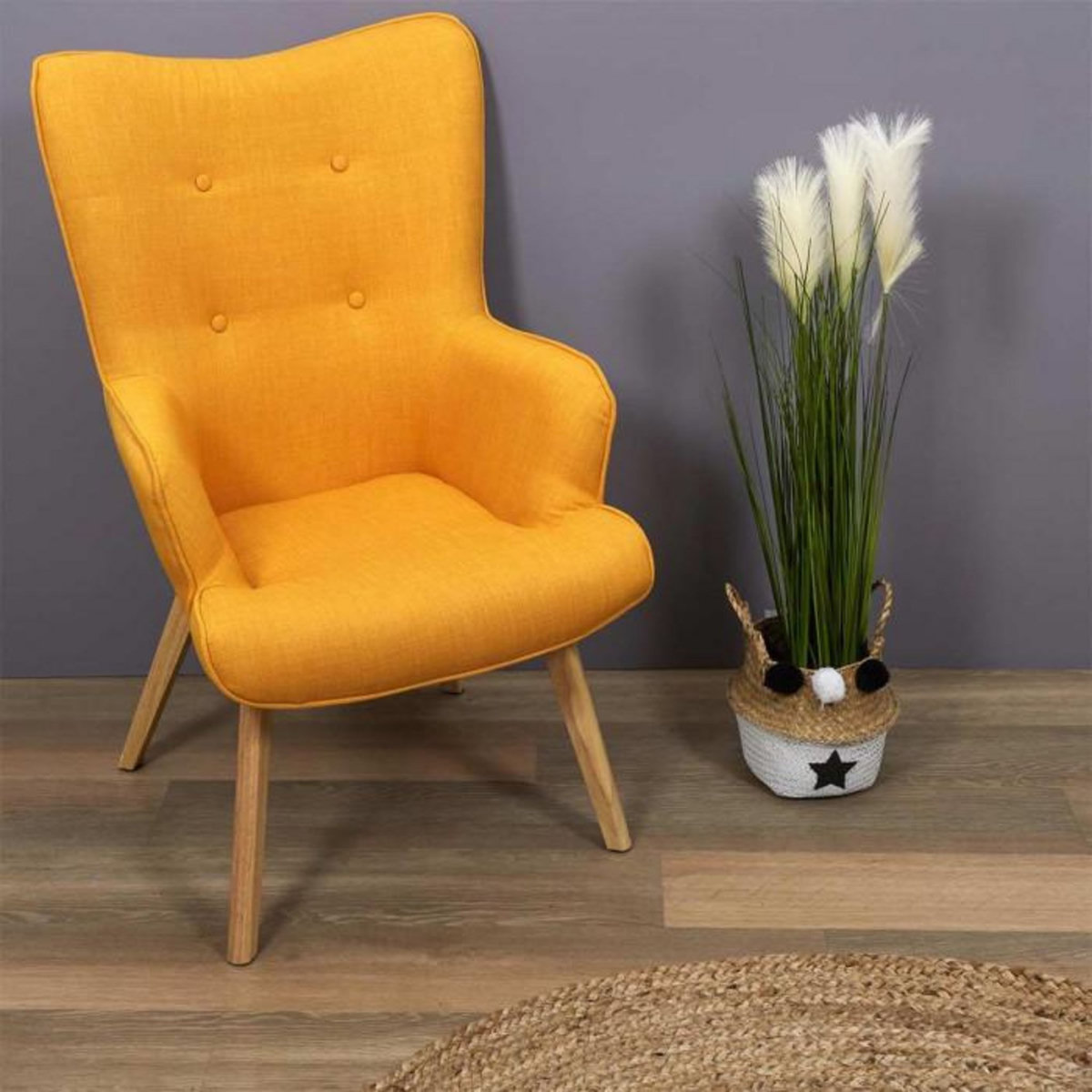 Paris Prix Plante Artificielle  Herbe & Pampa  90cm Vert