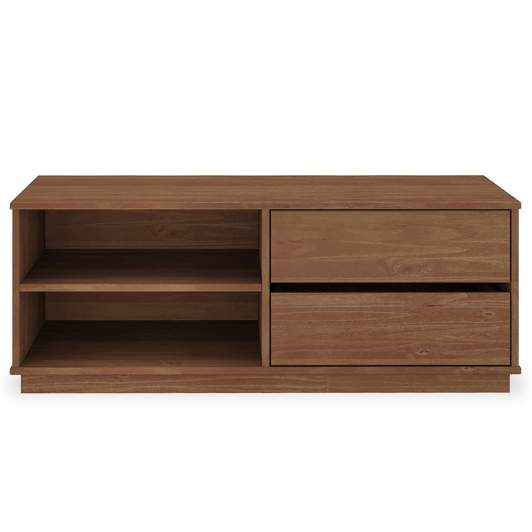Voir la diapositive 1 : IDIMEX Meuble TV MAITE L 110 cm 2 tiroirs en bois massif