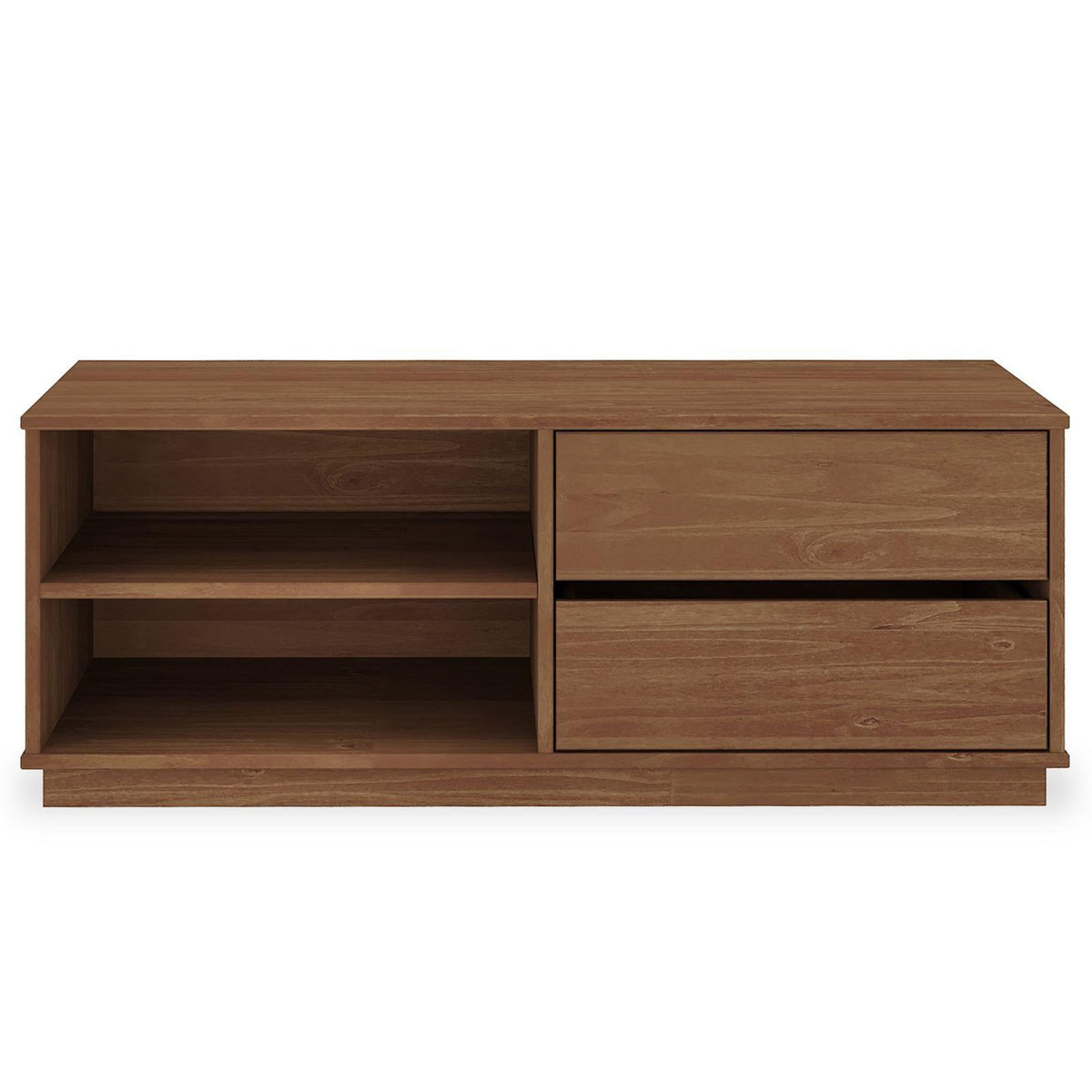 IDIMEX Meuble TV MAITE L 110 cm 2 tiroirs en bois massif