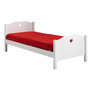 Voir la diapositive 2 : Paris Prix Pack - Lit Enfant, Sommier, Chevet & Armoire 3 Portes  Amori  90x200cm Blanc