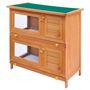 Voir la diapositive 2 : VIDAXL Clapier d'exterieur Enclos pour petits animaux 4 portes Bois