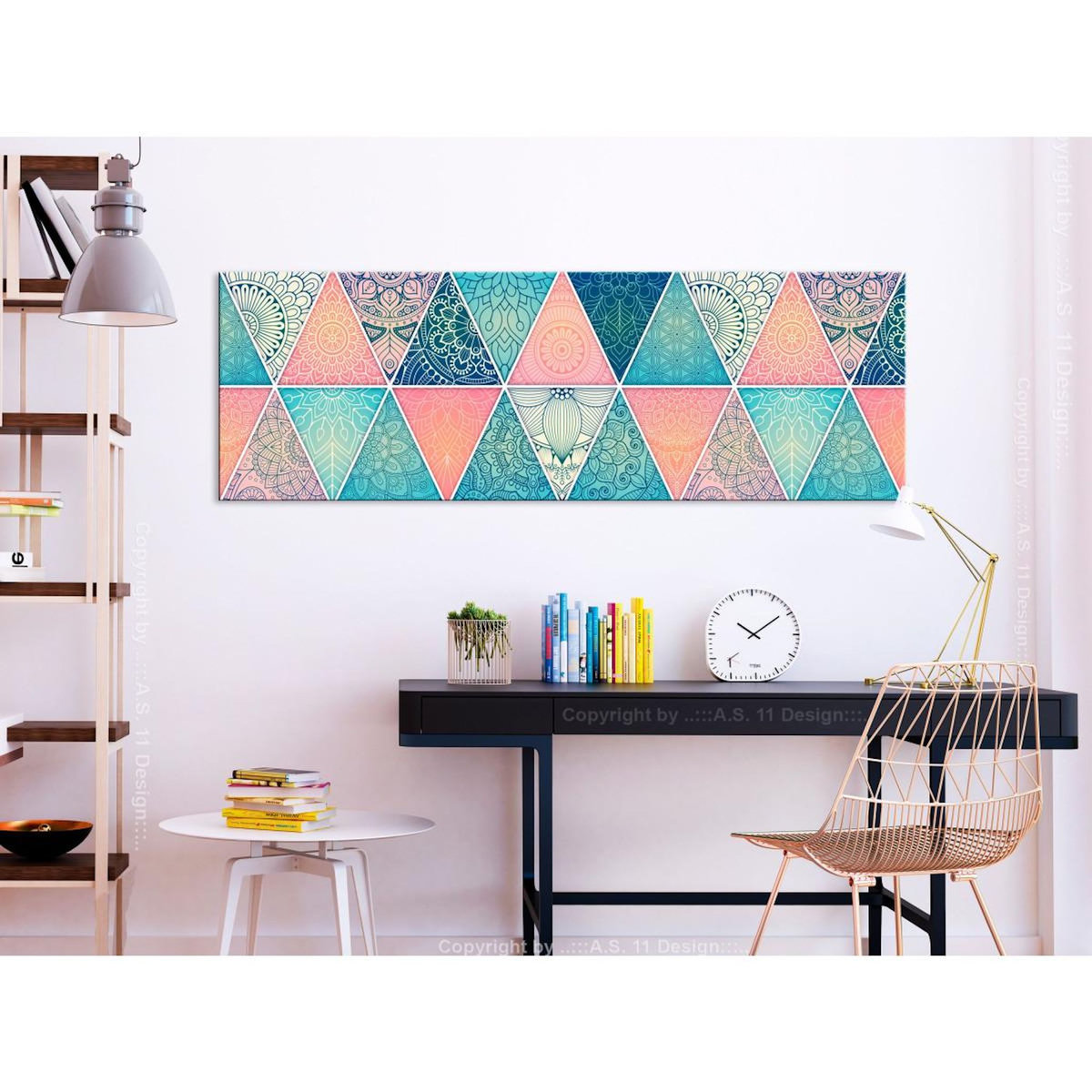 Paris Prix Tableau Imprimé  Oriental Triangles Narrow
