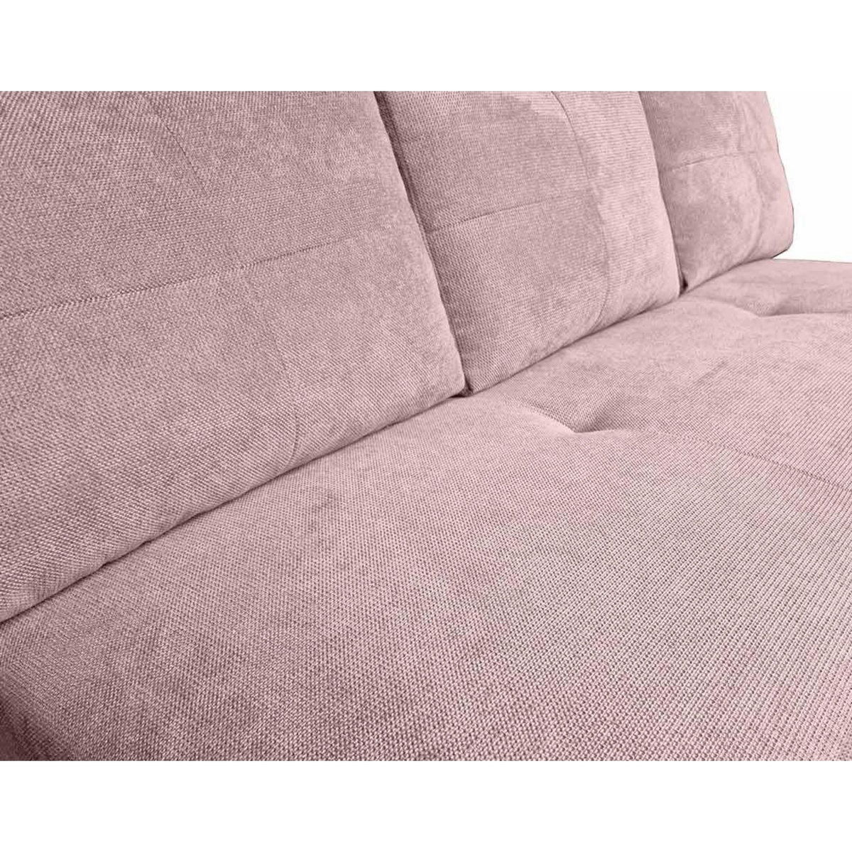 BEST MOBILIER Lucina - canapé droit 3 places - convertible avec coffre - en velours