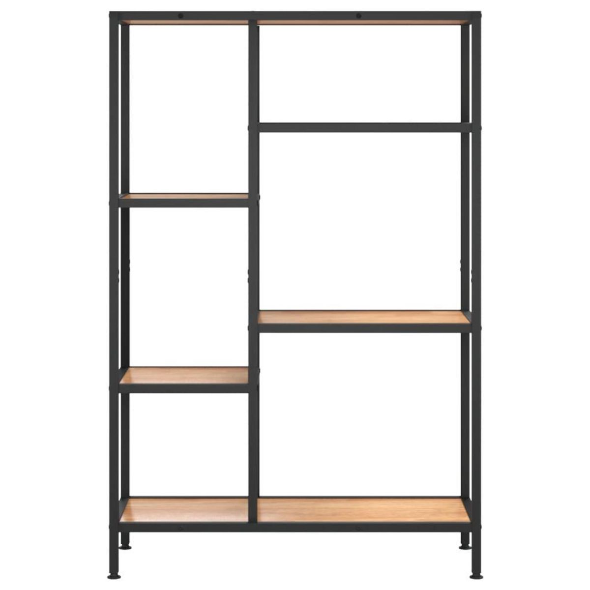 VIDAXL Etagere a livres 80x30x120 cm Acier et bois d'ingenierie