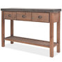Voir la diapositive 1 : VIDAXL Table console Bois massif de sapin 122 x 35 x 80 cm