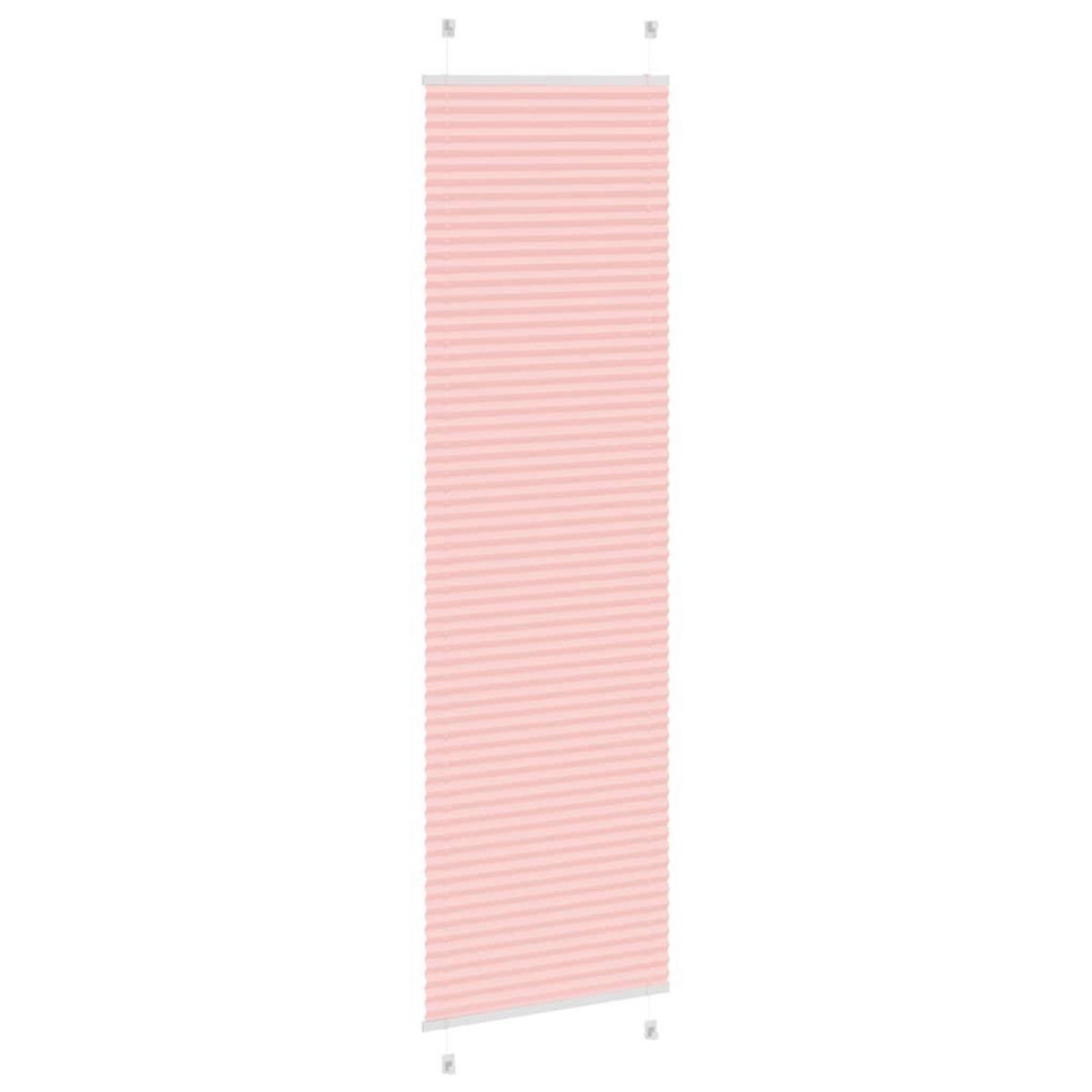 VIDAXL Store plisse rose 55x200 cm largeur du tissu 54,4 cm polyester