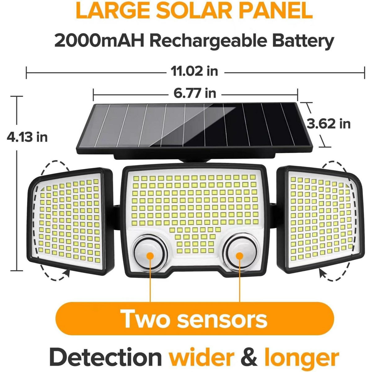 Lumisky Lot de 2 Spots Solaires RAYLITE Noir ABS H11cm
