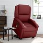 Voir la diapositive 1 : VIDAXL Fauteuil inclinable de massage electrique rouge bordeaux
