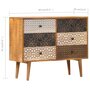 Voir la diapositive 6 : VIDAXL Buffet avec motif imprime 90x30x70 cm Bois de manguier massif