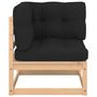 Voir la diapositive 3 : VIDAXL Salon de jardin 9 pcs avec coussins Bois de pin massif