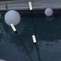Voir la diapositive 3 : Lumisky Lampadaire ext filaire REEDS Noir Plastique H156CM