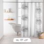Voir la diapositive 2 : Douceur d'Intérieur Rideau de douche polyester 180x200 Orbella blanc argent