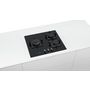 Voir la diapositive 3 : BOSCH Table verre gaz 60 cm noir semi-fleur de plan de travail - ppc6a6b10
