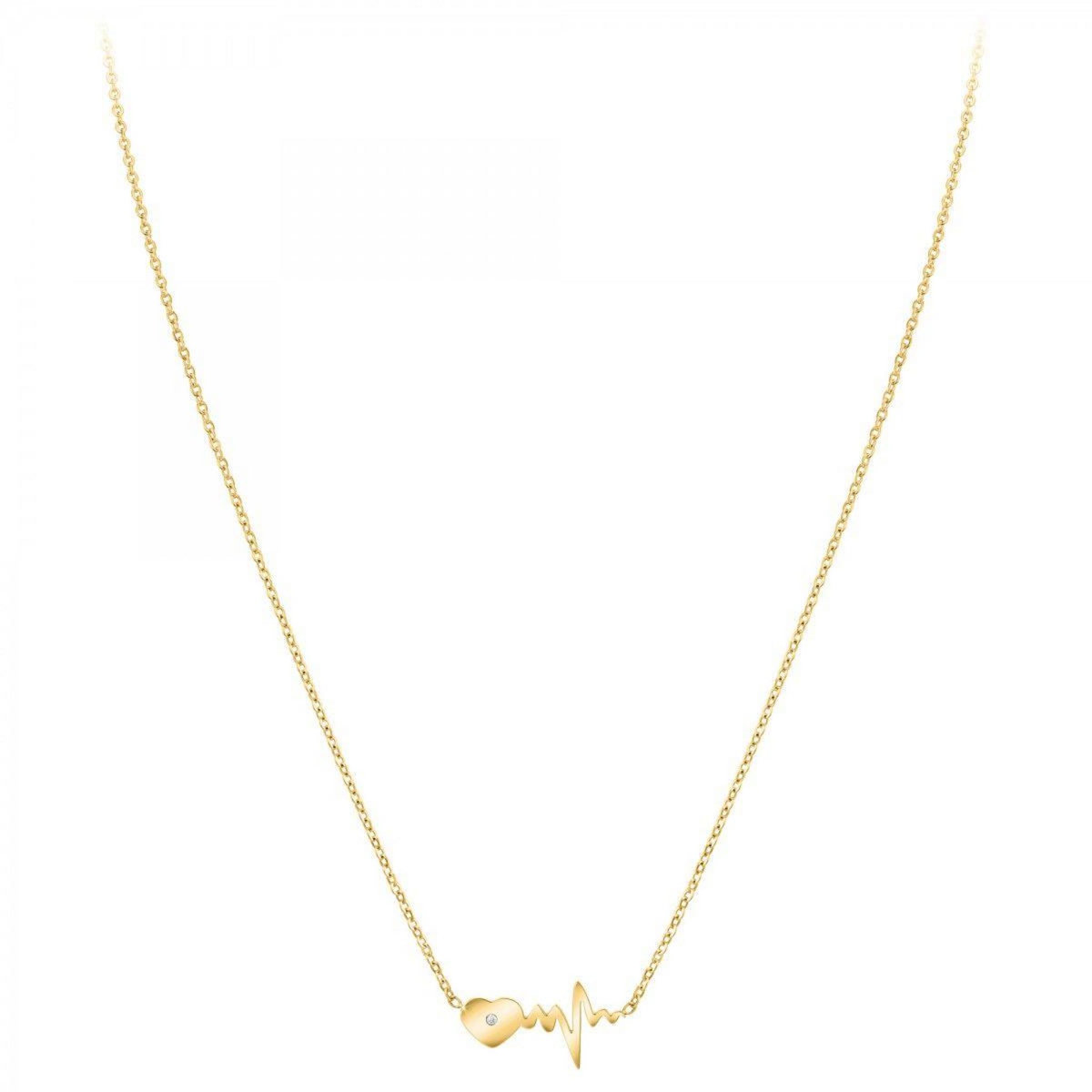 SC BOHEME Collier cœur par SC Bohème orné d'un véritable diamant blanc