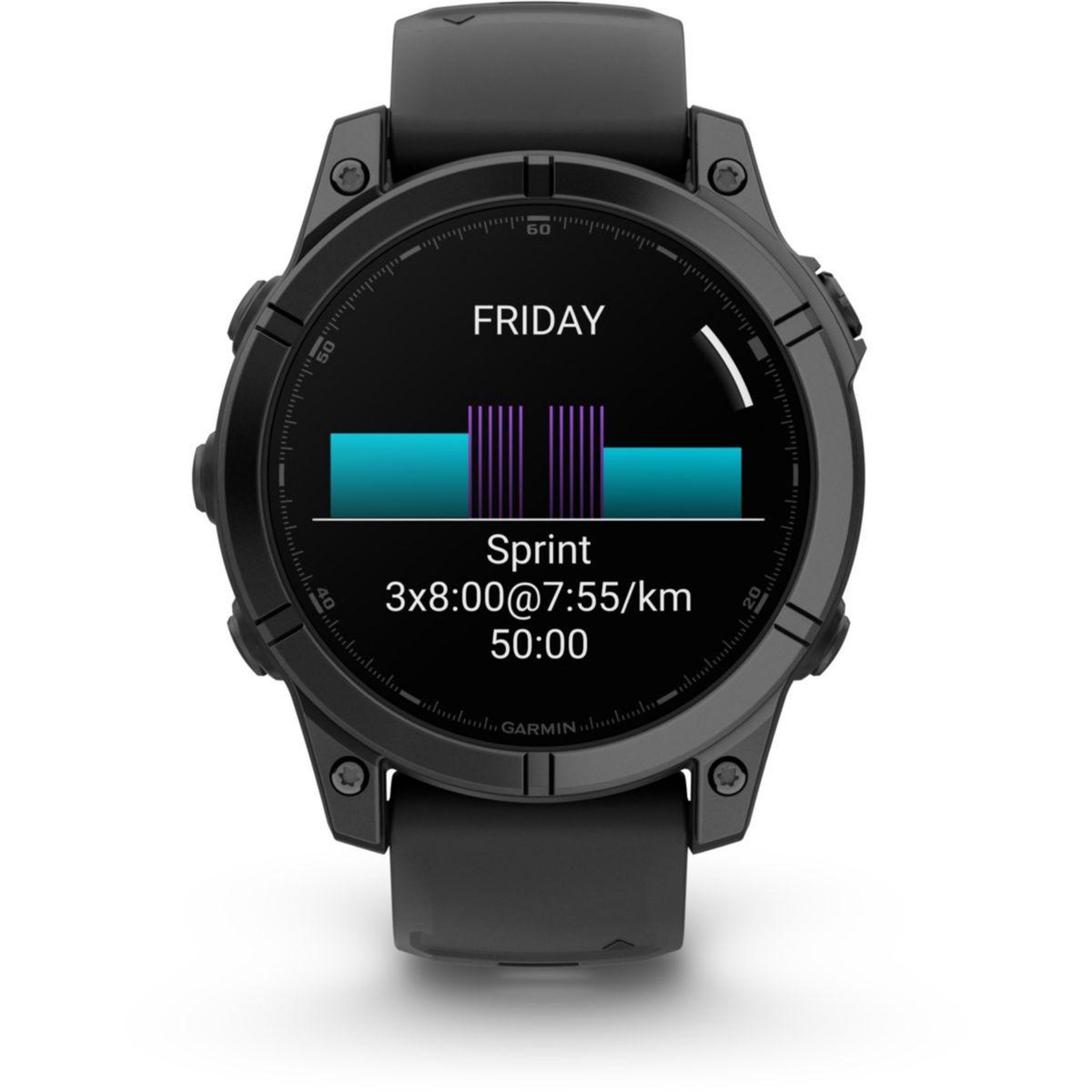 Voir la diapositive 5 : GARMIN Montre sport Fenix E 47mm Gris Acier bracelet noir