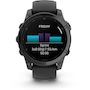 Voir la diapositive 5 : GARMIN Montre sport Fenix E 47mm Gris Acier bracelet noir