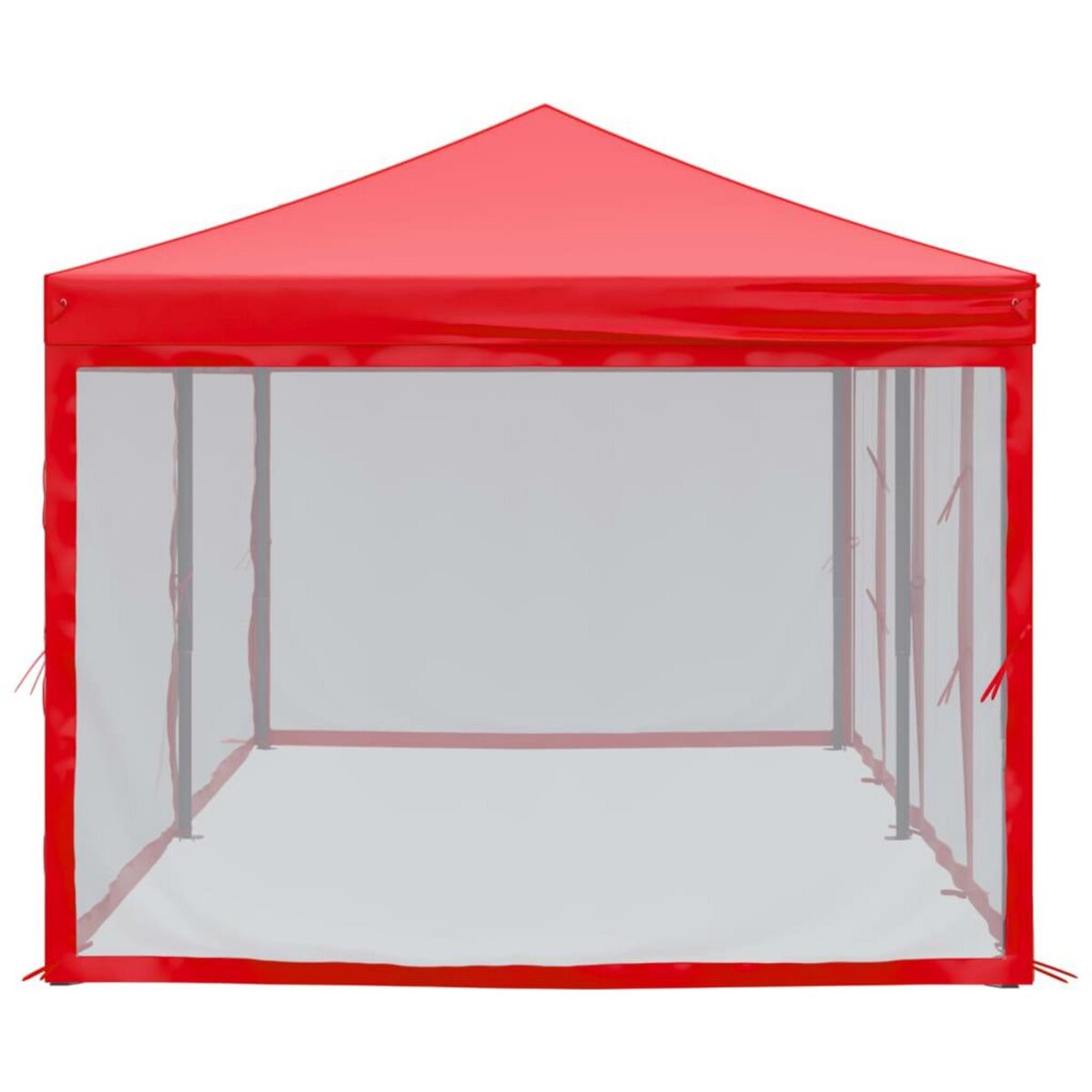 VIDAXL Tente de reception pliable avec parois Rouge 3x6 m